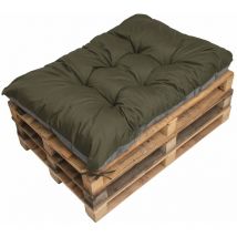 Setgarden - Coussin de palette 120x80cm, coussins de banc Vert, coussin de palette, coussin de jardin, coussin extérieur/intérieur, coussins de canapé