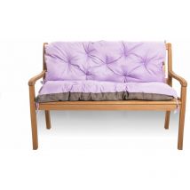 Setgarden - Coussin pour banc de jardin 110x50x40cm, coussin de banc de jardin Violet, coussin de banc extérieur, coussin de jardin, coussin de