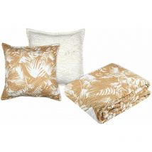 Set couvre lit boutis Bamako et 2 taies taille 220 x 240 cm