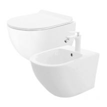 Set Cuvette Wc + Bidet Carter White
