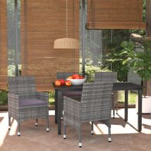 Minkurow - Furniture Limited - Set da Pranzo per Giardino 5 pz con Cuscini