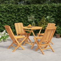 Maison Exclusive - Furniture Limited - Set da Pranzo per Giardino 5 pz in Legno