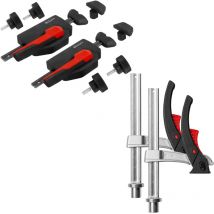 Bessey - Set de table de serrage 1x WNS-Set-MFT et 1x TW20-15-8KLI-SET