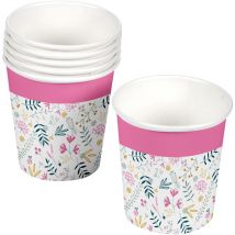 Douceur D'intérieur - Set de 10 gobelets en carton Joyeux printemps