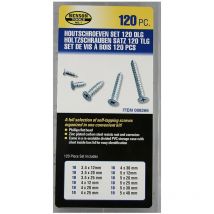 Benson - Set de 120 Tornillos Varios para Madera - 48982