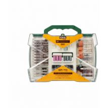 Set de 150 accesorios para mini herramienta multiusos rotativa, ref. 08709 Koma Tools 08734
