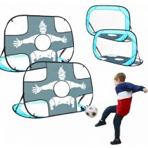 Littletom - Set de 2 : Cage de Foot Enfant Exterieur 125x80 But de Foot avec Bache Precision