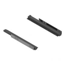 Menage Confort - Set de 2 coulisses support tablette pour dressing - Charge : 30 kg - Décor : Anthracite - Fixation : Latérale - Hauteur : 44 mm