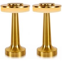 Set de 2 lampes de table chicglow Doré Metal H21cm