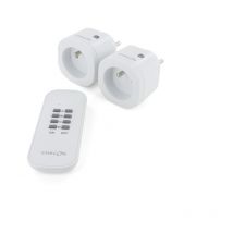 Set de 2 mini prises On/Off type e - 2300W - Blanc Chacon