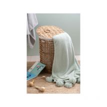 Set De 2 Panier + Couvercle Cire Jacynthe D'Eau Naturel - l 42 x l 42 x h 55 cm