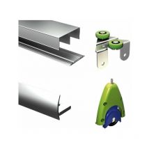 Mantion - Set De 2 Poignees 19mm -aluminium T4 - Lg 2,8m