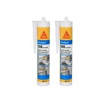 Sika - Set de 2 selladores de silicona antimoho seal 108 Sanitario - Blanco - 300ml