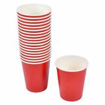 Set de 20 gobelets en carton Rouge