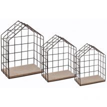 Atmosphera Créateur D'intérieur - tagère décorative home, set de 3 pièces