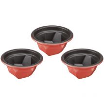 Tefal - Seb - creabake set de 3 moules à facettes - j3059204 -