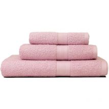 Set De 3 Serviettes De Taille Différente En Coton Rose Dahlia Teddy