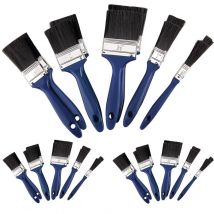 Deuba - Set de 30 pinceaux bleu professionnels 5 tailles différentes peinture maison travaux divers intérieur extérieur zones vastes ou difficile