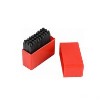 Set de 3mm Poinçons à Frapper de Lettres et chiffres Tampon en Acier au Carbone pour, Cuir, Bois, Bijoux.(Alphabet)