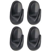 Set de 4 crochets abs 3m - noir - Tendance
