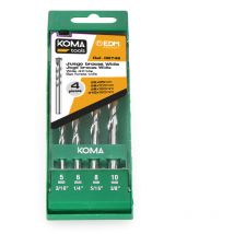 Set de 4 forets koma - Widia Standard - 08742
