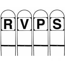 Set de 4 lettres en fer pour terrain de dressage