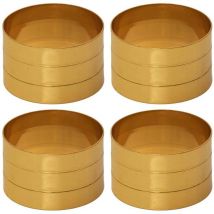 Set de 4 ronds de serviettes en métal doré Royal