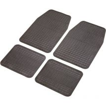 Set de 4 tapis de voiture universel Noir