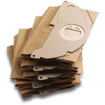 Set de 5 bolsas de papel para aspiradoras Karcher Agua y Polvo