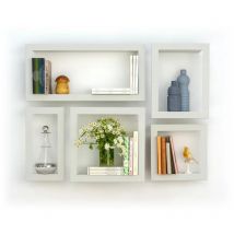 Presse Citron - Set de 5 etagères Stick unies 90x68cm Beige Rectangle