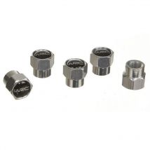 Unitec - 5 Bouchons de valves Aluminium Noir