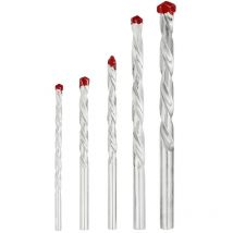 Set de 5 Puntas Helicoidales Universales para Taladro de 4 a 10mm