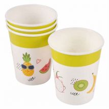 Set de 6 gobelets en papier Happy fruits