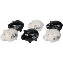 Coffret Cadeau 6 mini-Tirelires Cochons