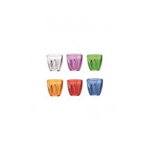 Juego de 6 vasos multicolores