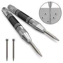 Gotrays - Set de 8 pièces Poinçon automatique, poinçon central automatique, poinçon central à ressort, poinçon automatique avec force de frappe