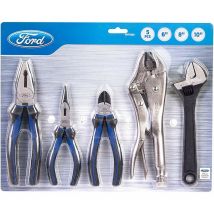 Ford - Set de alicates+Llave ajustable+Mordaza grip