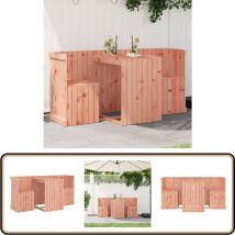Set de balcon 2 places bois de Douglas massif - Meubles De Jardin - Salon De Jardin - Set De Balcon - Mobilier Extérieur - Bois De Douglas