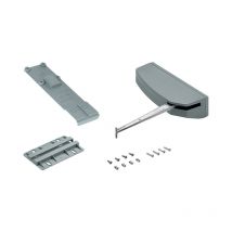 Hettich - Kit de base push to move pour porte pliante - Côté de ferrage : Droit - Charge : 25 kg - Décor : Blanc - Pour porte largeur maxi : 600 mm