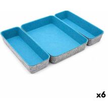 Confortime - Set of 3 pcs. paniers en feutre 28 x 20.5 x 5.3 cm (3 pcs.) (6 pcs.)