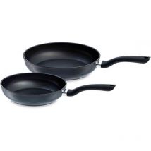 Cenit lot de 2 Poêles (ø 24 cm, ø 28 cm) en Aluminium avec Revêtement, Poêle Anti-Adhésive, Tout Type de Feu y Compris l'Induction (045-301-02-100/0)