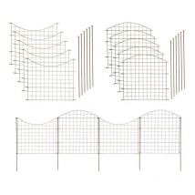 Set de clôture Clôture enfichable Clôture de jardin 10 éléments Anthracite