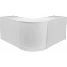 Ensemble de 3 Comptoirs Blancs Brillants - Vitrine, Présentoir, Display - Parfait pour Votre magasin, Acceuil, Réception