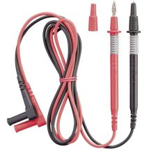 Benning - 044145 Set de cordons de mesure de sécurité Banane mâle 4 mm pointe de test 1.00 m noir, rouge 1 pc(s)