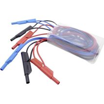 Schnepp - 354 000059 Set De Cordons De Mesure De Sécurité Banane Mâle 4 Mm Banane Mâle 4 Mm 1.00 M Noir, Rouge, Bleu 1 Set W350752
