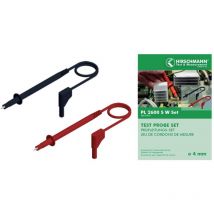 Pl 2600 S W Set Set De Cordons De Mesure De Sécurité Banane Mâle 4 Mm Pointe De Test 1.00 M Noir, Rouge - Sks Hirschmann