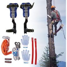 Set de crampons d'escalade pour travaux dans les arbres Set d'équipement d'escalade ajustable Outil d'escalade dans les arbres