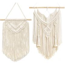 Set De Décorations Boho Macramé + Macramé Écru