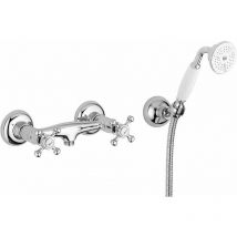 Paffoni - Groupe de baignoire externe couleur chrome-or Belinda FBLV168DCO chromè-or - Avec set de douche