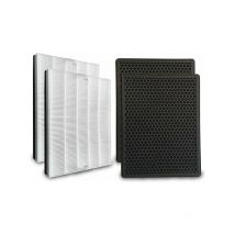 Noaton - Set de Filtros De Repuesto 2 hepa + 2 carbon Compatible Con Philips AC2889, AC2887, AC2882, AC3829/10
